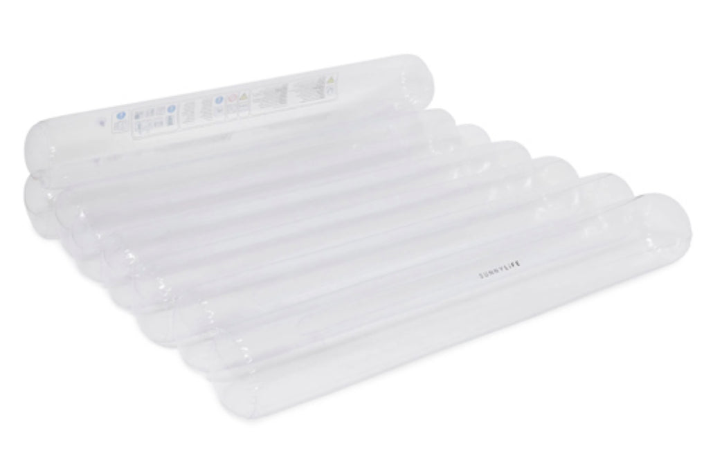 Twin tube lilo clear transparent