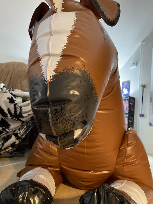 Inflatable world brown gen 1 horse