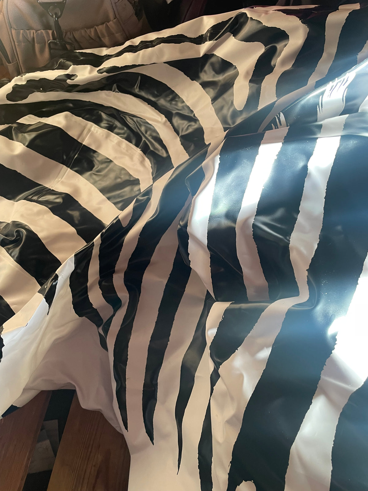 Vintage lifelike zebra