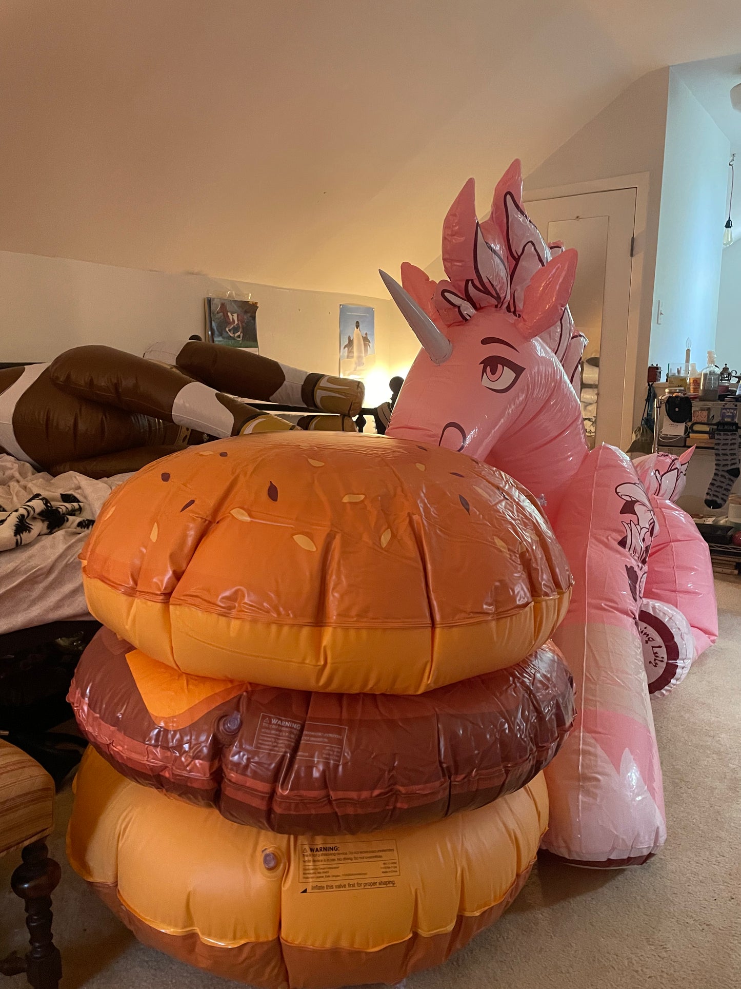 Zd inflatable cheeseburger
